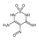 4-nitroso-1,1-dioxo-2H-1,2,6-thiadiazine-3,5-diamine结构式