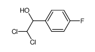 2,2-dichloro-1-(4-fluoro-phenyl)-ethanol结构式
