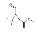 methyl 3-formyl-2,2-dimethylcyclopropanecarboxylate结构式