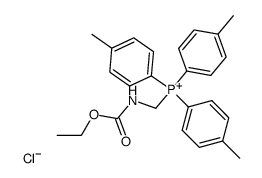 (Ethoxycarbonylamino-methyl)-tri-p-tolyl-phosphonium; chloride结构式