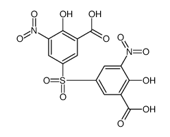 5-(3-carboxy-4-hydroxy-5-nitrophenyl)sulfonyl-2-hydroxy-3-nitrobenzoic acid结构式