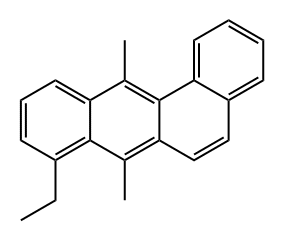 Benz[a]anthracene, 8-ethyl-7,12-dimethyl- Structure