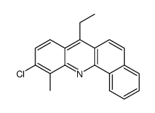 10-Chloro-7-ethyl-11-methylbenz[c]acridine结构式