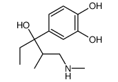 4-[3-hydroxy-2-methyl-1-(methylamino)pentan-3-yl]benzene-1,2-diol Structure