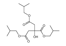 tris(2-methylpropyl) 2-hydroxypropane-1,2,3-tricarboxylate Structure