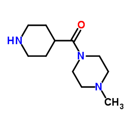 1-methyl-4-(piperidin-4-ylcarbonyl)piperazine Structure