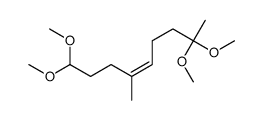 1,1,8,8-tetramethoxy-4-methylnon-4-ene结构式