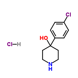4-Hydroxy-4-(4-chlorophenyl)piperidine HCl structure