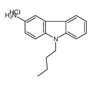 (9-butylcarbazol-3-yl)azanium,chloride Structure