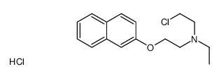 2-chloroethyl-ethyl-(2-naphthalen-2-yloxyethyl)azanium,chloride Structure