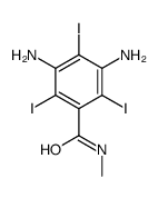 3,5-diamino-2,4,6-triiodo-N-methylbenzamide结构式