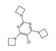 5-Chloro-2,4,6-tris(1-aziridinyl)pyrimidine结构式