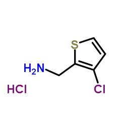 (3-Chlorothiophen-2-yl)methanamine hydrochloride structure