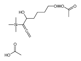 acetic acid,6-trimethylsilylocta-6,7-diene-1,5-diol结构式
