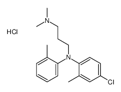 N'-(4-chloro-2-methylphenyl)-N,N-dimethyl-N'-(2-methylphenyl)propane-1,3-diamine,hydrochloride Structure