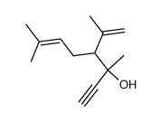 4-isopropenyl-3,7-dimethyl-1-octyn-6-en-3-ol结构式
