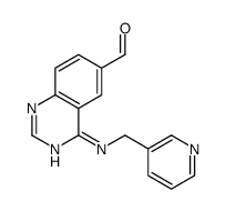 4-(pyridin-3-ylmethylamino)quinazoline-6-carbaldehyde Structure