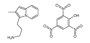 3-(2-methylindolizin-3-yl)propan-1-amine,2,4,6-trinitrophenol Structure