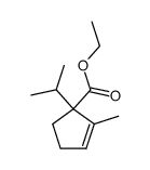 1-isopropyl-2-methyl-cyclopent-2-enecarboxylic acid ethyl ester Structure