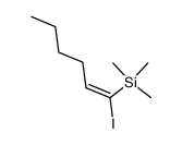 [(1E)-1-iodo-hex-1-enyl]-trimethyl-silane Structure