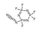 2-azido-2,4,4,6,6-pentafluoro-2λ5,4λ5,6λ5-cyclotriphosphazene Structure