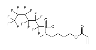 4-[methyl[(tridecafluorohexyl)sulphonyl]amino]butyl acrylate结构式
