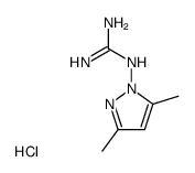 3,5-Dimethyl-1-guanylpyrazole hydrochloride结构式