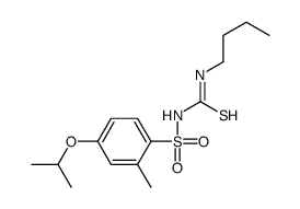 1-butyl-3-(2-methyl-4-propan-2-yloxyphenyl)sulfonylthiourea结构式