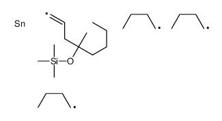 (1-BUTYL-1-METHYL-4-TRIBUTYLSTANNANYL-BUT-3-ENYLOXY)-TRIMETHYL-SILANE structure