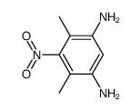 4,6-dimethyl-5-nitrobenzene-1,3-diamine结构式