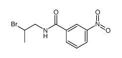 3-nitro-benzoic acid-(2-bromo-propylamide)结构式