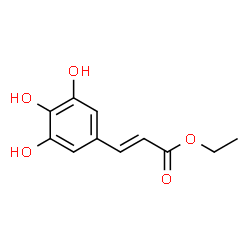 2-Propenoic acid, 3-(3,4,5-trihydroxyphenyl)-, ethyl ester, (2E)- (9CI)结构式