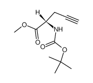 (S)-Methyl 2-((tert-butoxycarbonyl)amino)pent-4-ynoate structure
