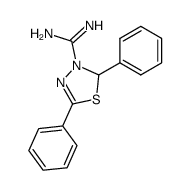 2,5-diphenyl-Δ2-1,3,4-thiadiazoline-4-carboxamidine结构式