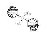 bis(1-cyclopenta-2,4-dienyl)-dimethyl-silane; cyclopenta-1,3-diene; iron Structure