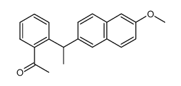 o-[1-(6-methoxy-2-naphtyl)ethyl]acetophenone结构式