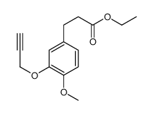 ethyl 3-(4-methoxy-3-prop-2-ynoxyphenyl)propanoate Structure
