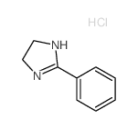 1H-Imidazole,4,5-dihydro-2-phenyl-, hydrochloride (1:1) Structure