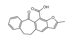 acide methyl-2 oxo-11 dihydro-5,6 11H-benzo[4,5]cyclohepta[1,2-f]benzofurannecarboxylique-12结构式