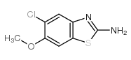 2-氨基-5-氯-6-甲氧基苯并噻唑结构式