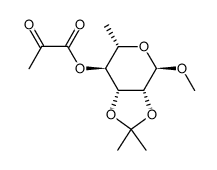 (3aR,4R,6S,7S,7aR)-4-methoxy-2,2,6-trimethyltetrahydro-4H-[1,3]dioxolo[4,5-c]pyran-7-yl 2-oxopropanoate Structure