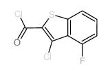3-Chloro-4-fluoro-1-benzothiophene-2-carbonyl chloride结构式