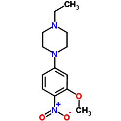 1-Ethyl-4-(3-methoxy-4-nitrophenyl)piperazine Structure