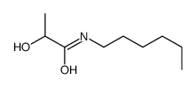 N-hexyl-2-hydroxypropanamide Structure
