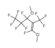 1,3-Dimethoxy-2-(trifluoromethyl)-1,3,4,4,5,5,5-heptafluoro-1-pentene结构式