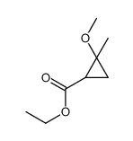 ethyl 2-methoxy-2-methylcyclopropane-1-carboxylate Structure
