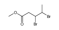 3,4-dibromo-valeric acid methyl ester Structure