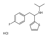 alpha-(p-Fluorobenzyl)-N-isopropyl-2-thenylamine hydrochloride Structure