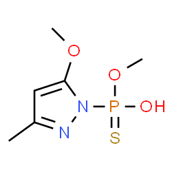 Phosphonothioic acid, (5-hydroxy-3-methylpyrazol-1-yl)-, O,O-dimethyl ester (8CI) Structure
