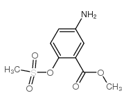 3-氨基-6-甲磺酰氧基苯甲酸甲酯结构式